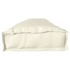 vidaXL Travesseiro de palete Creme 200 x 40 x 8 cm Tecido Oxford