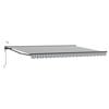 vidaXL Toldo Retr&aacute;til El&eacute;trico Antracite e Branco 4 x 2 m
