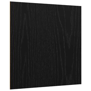 vidaXL Pain&eacute;is de Decora&ccedil;&atilde;o 12 unid. Carvalho Preto 30 x 30 x 0,27 cm