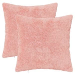 vidaXL Capa almofada 2 unid. HEERLEN Rosa 35 x 35 cm