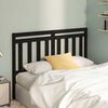 vidaXL Cabeceira de cama 126x4x100 cm pinho maci&ccedil;o preto
