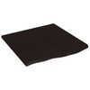 vidaXL Prateleira de parede 60x60x2cm carvalho tratado castanho-escuro