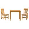 vidaXL Conjunto de sala de jantar 3 unid. Bege