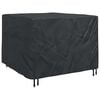 vidaXL Capa para M&oacute;veis Preto 125 x 125 x 74 cm Tecido Oxford 210D