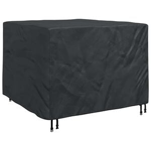 vidaXL Capa para M&oacute;veis Preto 125 x 125 x 74 cm Tecido Oxford 210D