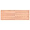 vidaXL Tampo de mesa com bordas vivas carvalho tratado castanho-claro
