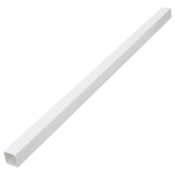 vidaXL Calhas para cabos 100x60 mm 10 m PVC