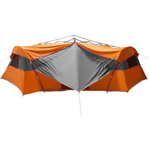 vidaXL Tenda interior 8 pessoa Cinza e Laranja tafet&aacute;