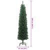 vidaXL &Aacute;rvore de Natal Artificial Verde 240 cm PVC e A&ccedil;o e Pl&aacute;stico
