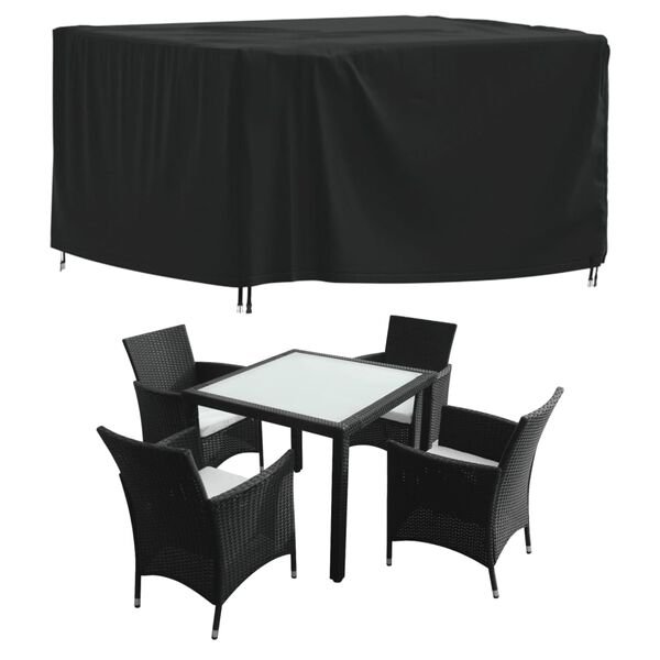 vidaXL Capas p/ mob&iacute;lia de jardim 2 pcs 125x125x74 cm 420D oxford