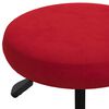 vidaXL Cadeiras de jantar 2 pcs veludo vermelho tinto