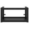 vidaXL Estrutura de lavatório c/ lavatório embutido ferro preto