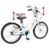 vidaXL Bicicleta Infantil 20 Polegadas para 6-11 Anos Branco