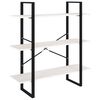vidaXL Estante com 3 prateleiras 100x30x105 cm pinho maci&ccedil;o branco