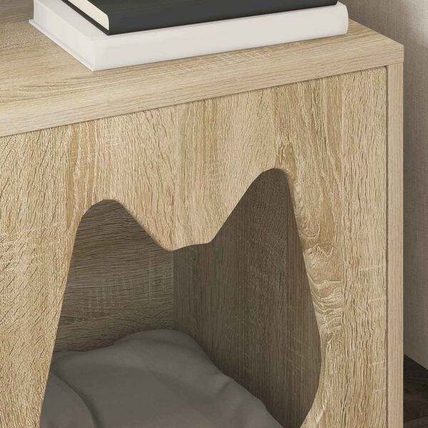 vidaXL Casa para Gatos Sonoma 42,5 x 40 x 53,5 cm Madeira processada