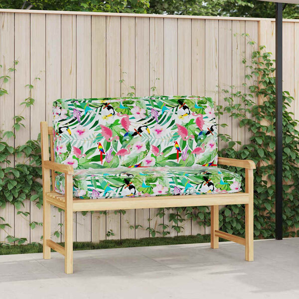 vidaXL Almofada Floral Multicolor 120 x 50 x 12 cm Tecido Oxford