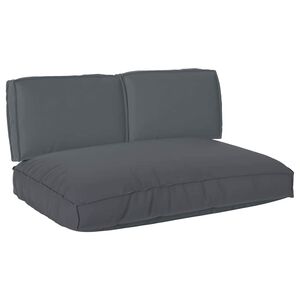 vidaXL Conjunto de Almofadas 3 pcs Antracite Tecido Oxford