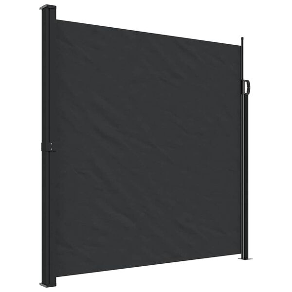 vidaXL Toldo lateral retrátil 200x300 cm preto