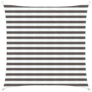 vidaXL Vela de Sombra Cinza Claro e Branco 2 x 2 m HDPE
