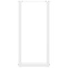 vidaXL P&eacute;s de mesa de console em forma de U, 2 pe&ccedil;as, branco, 28x(72-73) cm, a&ccedil;o