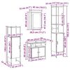 vidaXL Conjunto de M&oacute;veis para Banheiro 4 pcs Carvalho Sonoma