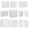 vidaXL 11 pcs conjunto armários de cozinha derivados de madeira Lyon branco