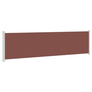 vidaXL Toldo lateral retr&aacute;til para p&aacute;tio 614x160 cm castanho
