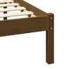vidaXL Estrutura de cama 200x200 cm pinho maciço castanho mel