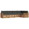 vidaXL Conjunto de Sof&aacute;s para Exterior 5 pcs Natural e Antracite