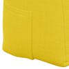 vidaXL Travesseiro para Costas Amarelo Claro 100 x 24 x 50 cm tecido