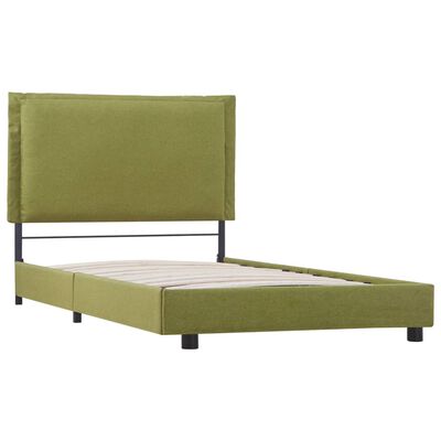 vidaXL Estrutura de cama 90x200 cm tecido verde