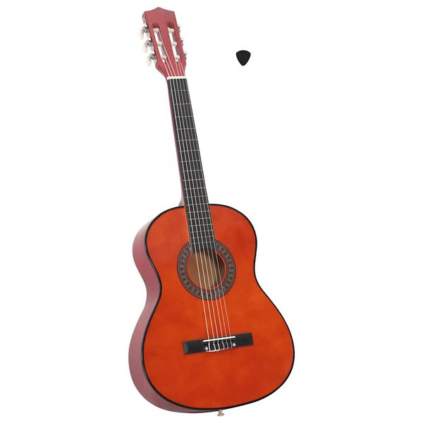 vidaXL Guitarra clássica iniciantes/crianças 3/4 36" madeira de tilia