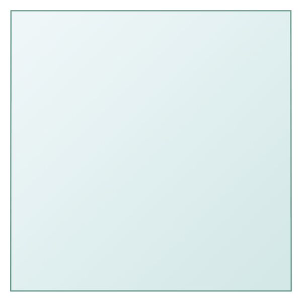 vidaXL Tampo de mesa 50x50 cm vidro temperado transparente