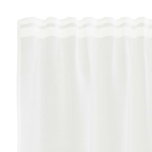 vidaXL Cortina de Renda com cortinas Branco 80 x 150 cm Poli&eacute;ster