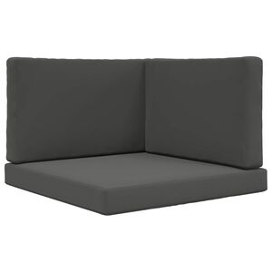 vidaXL Almofada para Sof&aacute; Externo Poli&eacute;ster Antracite 80 x 80 cm