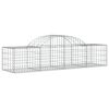 vidaXL Cestos gabião arqueados 30pcs 200x50x40/60 cm ferro galvanizado