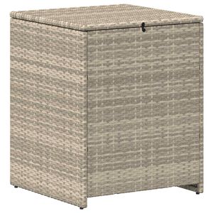 vidaXL Caixa de Almofadas Cinzento-claro 55 x 55 x 69 cm vime PE