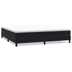 vidaXL Cama com molas sem colch&atilde;o 200x220 cm veludo preto