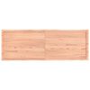 vidaXL Tampo de mesa com bordas vivas carvalho tratado castanho-claro