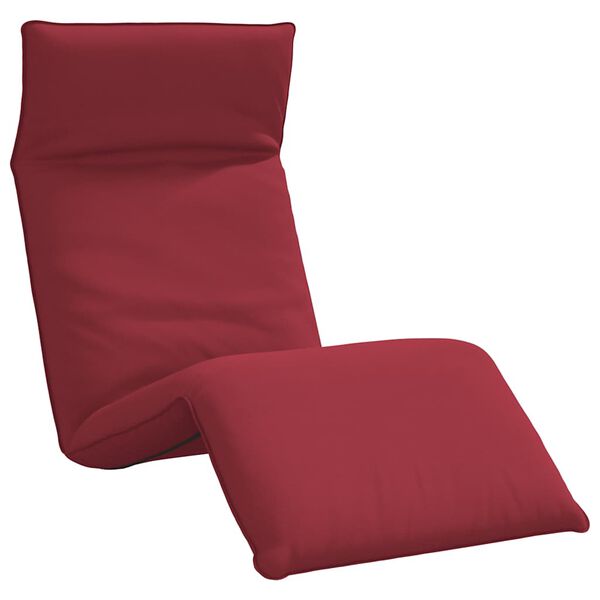 vidaXL Espregui&ccedil;adeira dobr&aacute;vel 175x54x8,5 cm vermelho tinto