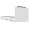 vidaXL Estrutura cama c/ cabeceira 90x200 cm derivados madeira branco
