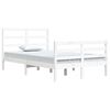 vidaXL Estrutura de cama 120x200 cm pinho maciço branco