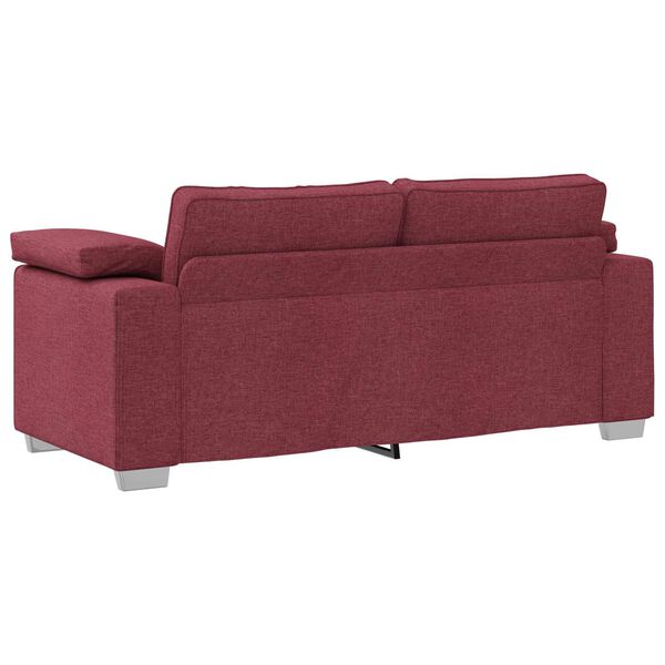 vidaXL Sof&aacute; Vinho Vermelho 180 x 77 x 82 cm tecido