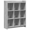 vidaXL Estante Sonoma cinzento 87,5 x 30 x 111 cm Derivados de Madeira
