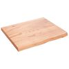 vidaXL Bancada p/ WC 60x50x(2-4) cm madeira maci&ccedil;a tratada castanho