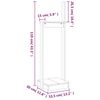 vidaXL Suporte de lenha 33,5x30x110 cm pinho maciço