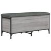 vidaXL Banco arruma&ccedil;&atilde;o 102x42x45 cm derivados madeira cinzento sonoma