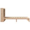 vidaXL Cama com estante sem colch&atilde;o 90x200 cm pinho maci&ccedil;o