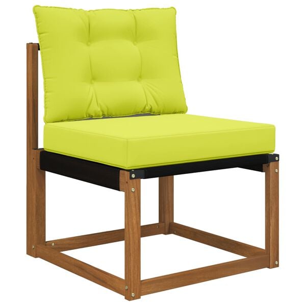 vidaXL Almofada para Sof&aacute; Externo 2 pcs Verde Poli&eacute;ster