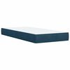 vidaXL Cama boxspring com colch&atilde;o 80x200 cm veludo azul